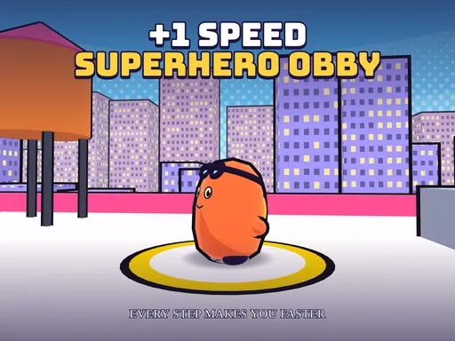 +1 Speed Superhero Obby gameplay preview