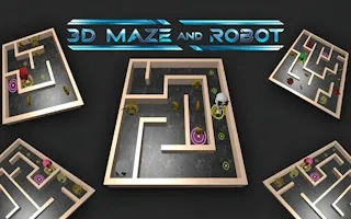 3D Maze And Robot gameplay preview