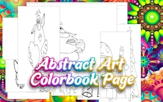 Abstract Art Colorbook Page gameplay preview