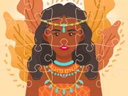 African Princess Jigsaw gameplay preview