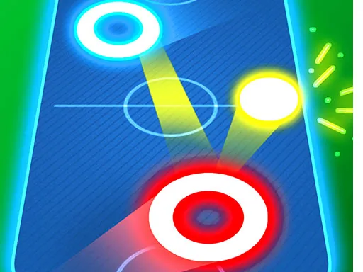 Air Hockey Glow: 2 Players gameplay preview