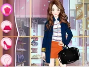 Amy Simple Coats Dress Up gameplay preview