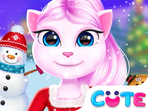 Angela Christmas Dress up Game gameplay preview