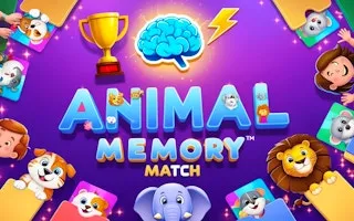 Animal Memory Match Brain Boost Challenge gameplay preview