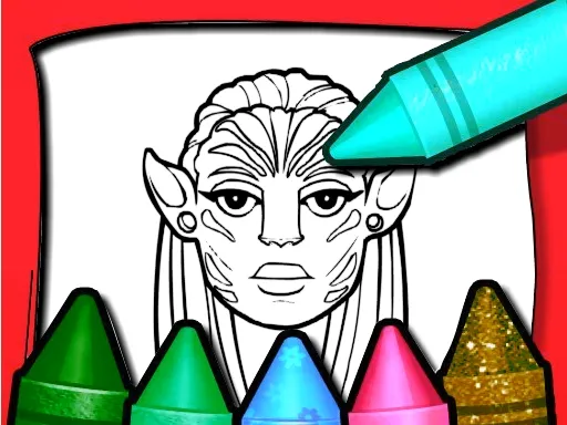 Avatar Coloring Book gameplay preview