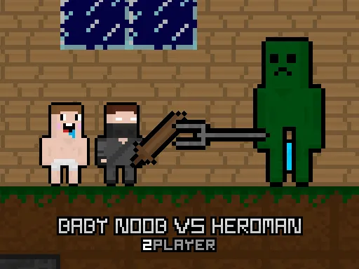 Baby Noob vs Heroman 2 Player gameplay preview
