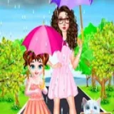 Baby Taylor Helping Kitten