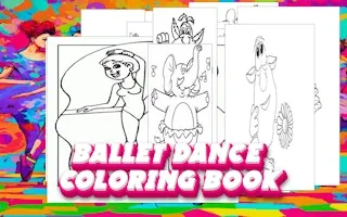Ballet Dance Coloring Book gameplay preview