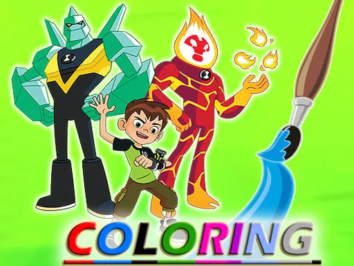 Ben 10 Coloring gameplay preview