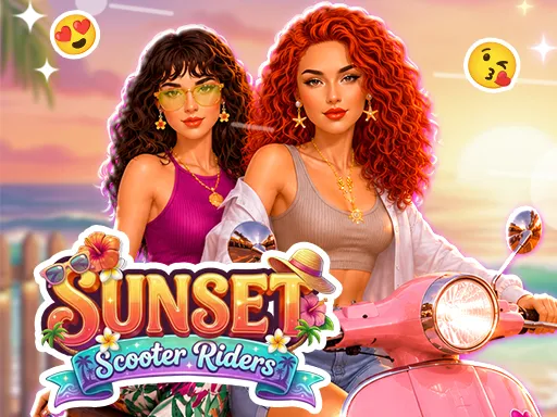 Besties Sunset Scooter Rider gameplay preview