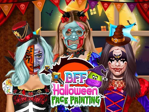 BFF Halloween Face Painting gameplay preview