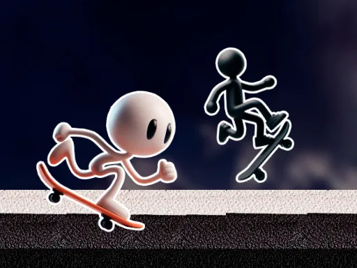 Black and White Stickman gameplay preview