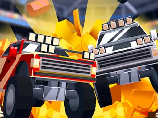 Blocky Driver Cars Demolition gameplay preview