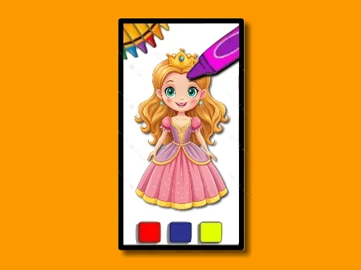 BTS Princess Coloring Book gameplay preview