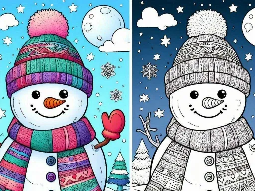 BTS Winter Coloring gameplay preview