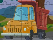 Cartoon Truck Jigsaw gameplay preview