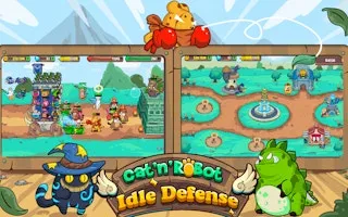 CatnRobot Idle TD Battle Cat gameplay preview