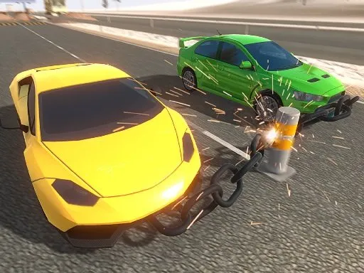 Chain Cars Impossible Stunts gameplay preview