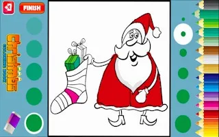 Christmas Coloring Book gameplay preview