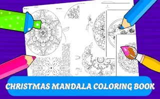 Christmas Mandala Coloring Book gameplay preview