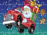 Christmas Truck Jigsaw gameplay preview