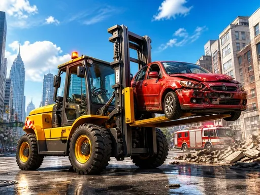 City Rescue Forklift Simulator gameplay preview