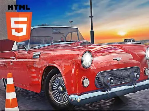Classic Cars Parking Stunts gameplay preview