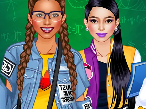 College Student Girl Dress Up gameplay preview