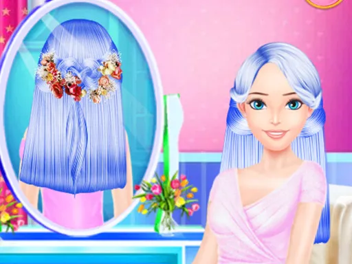 Colorful Braid Hairstyle Making gameplay preview