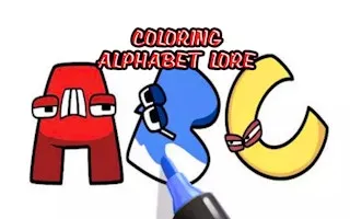 Coloring Alphabet Lore gameplay preview