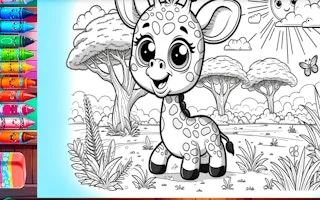 Coloring book cute animals gameplay preview