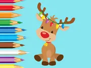 Coloring Book: Cute Christmas Reindeer gameplay preview