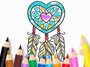 Coloring Book: Heart Dreamcatcher gameplay preview