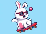 Coloring Book: Rabbit Skateboard gameplay preview