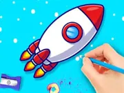 Coloring Book: Rocket gameplay preview
