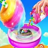 Cotton candy cooking