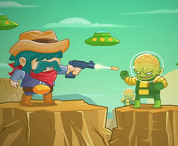 Cowboy vs. Martians gameplay preview