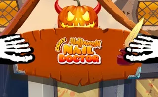 Crazy Halloween Nail Doctor gameplay preview
