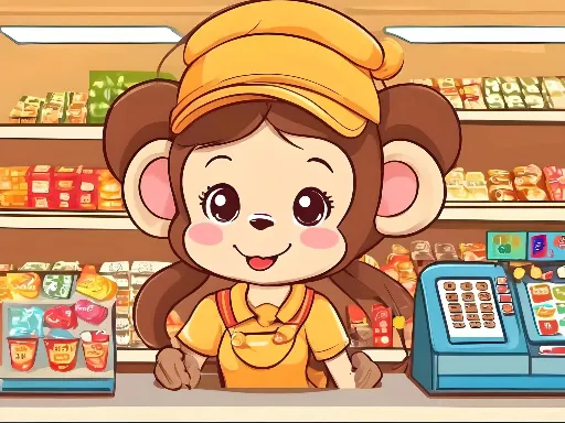 Cute Monkey Mart  gameplay preview