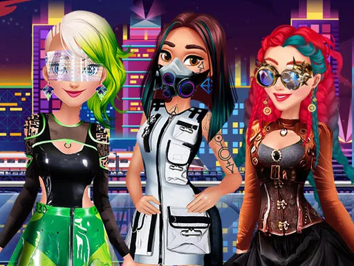 Cyberpunk City Fashion gameplay preview