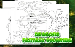 Dragons - Fantasy Coloring gameplay preview