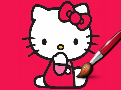 Easy Coloring Kitty gameplay preview