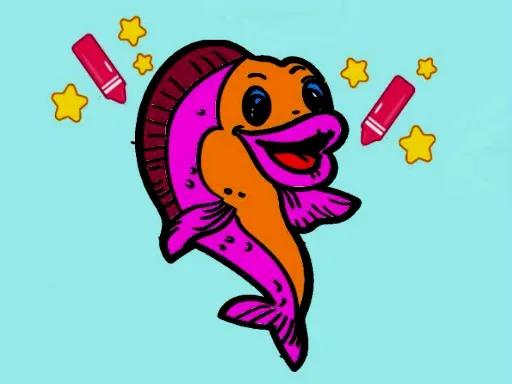 Easy To Paint GoldFish gameplay preview