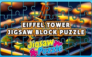 Eiffel Tower Jigsaw Block Puzzle gameplay preview