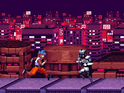 Endless Cyberpunk Runner gameplay preview