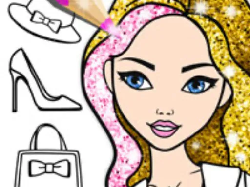 Fashion Coloring Glitter gameplay preview