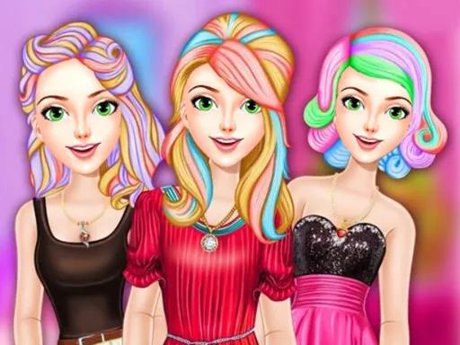 Fashion Dye Hair Design gameplay preview
