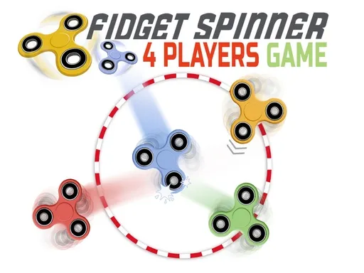 Fidget spinner: 4 players game gameplay preview