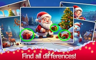 Find the Difference Merry Christmas gameplay preview