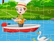 Fishing Jigsaw gameplay preview